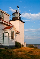 Fort Point Lighthouse Tower Over Bay